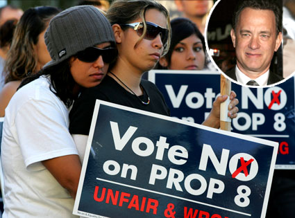 Tom Hanks, Proposition 8 Protestors Tom Hanks, Proposition 8 Protestors